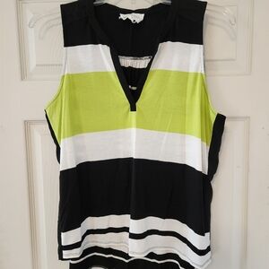 Colorful Vince Camuto tank top.